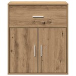 vidaXL Bufet cu sertar cu raft stejar artizanal 60 x 31 x 70 cm Lemn compozit vidaXL Bufet cu sertar cu raft stejar artizanal 60 x 31 x 70 cm Lemn compozit