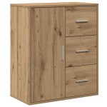 vidaXL Bufet cu sertar cu raft stejar artizanal 60 x 31 x 70 cm Lemn compozit vidaXL Bufet cu sertar cu raft stejar artizanal 60 x 31 x 70 cm Lemn compozit