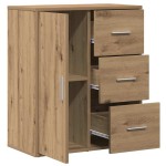 vidaXL Bufet cu sertar cu raft stejar artizanal 60 x 31 x 70 cm Lemn compozit vidaXL Bufet cu sertar cu raft stejar artizanal 60 x 31 x 70 cm Lemn compozit
