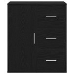vidaXL Bufet cu sertar cu raft cu depozitare cu ușă Stejar negru 60 x 31 x 70 cm Lemn compozit