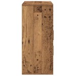 vidaXL Bufet cu sertar cu raft cu depozitare cu ușă Lemn vechi 60 x 31 x 70 cm Lemn compozit