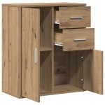 vidaXL Bufet cu sertar cu raft stejar artizanal 60 x 31 x 70 cm Lemn compozit