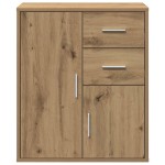 vidaXL Bufet cu sertar cu raft stejar artizanal 60 x 31 x 70 cm Lemn compozit