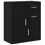 vidaXL Bufet cu sertar cu raft cu depozitare cu ușă Stejar negru 60 x 31 x 70 cm Lemn compozit vidaXL Bufet cu sertar cu raft cu depozitare cu ușă Stejar negru 60 x 31 x 70 cm Lemn compozit