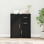 vidaXL Bufet cu sertar cu raft cu depozitare cu ușă Stejar negru 60 x 31 x 70 cm Lemn compozit vidaXL Bufet cu sertar cu raft cu depozitare cu ușă Stejar negru 60 x 31 x 70 cm Lemn compozit