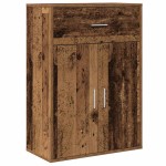 vidaXL Bufet cu sertar cu raft cu depozitare cu ușă Lemn vechi 79 x 38 x 80 cm Lemn compozit vidaXL Bufet cu sertar cu raft cu depozitare cu ușă Lemn vechi 79 x 38 x 80 cm Lemn compozit