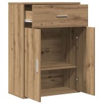 vidaXL Bufet cu sertar cu raft stejar artizanal 79 x 38 x 80 cm Lemn compozit vidaXL Bufet cu sertar cu raft stejar artizanal 79 x 38 x 80 cm Lemn compozit