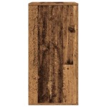 vidaXL Bufet cu sertar cu depozitare Lemn vechi 60 x 39 x 80 cm Lemn compozit