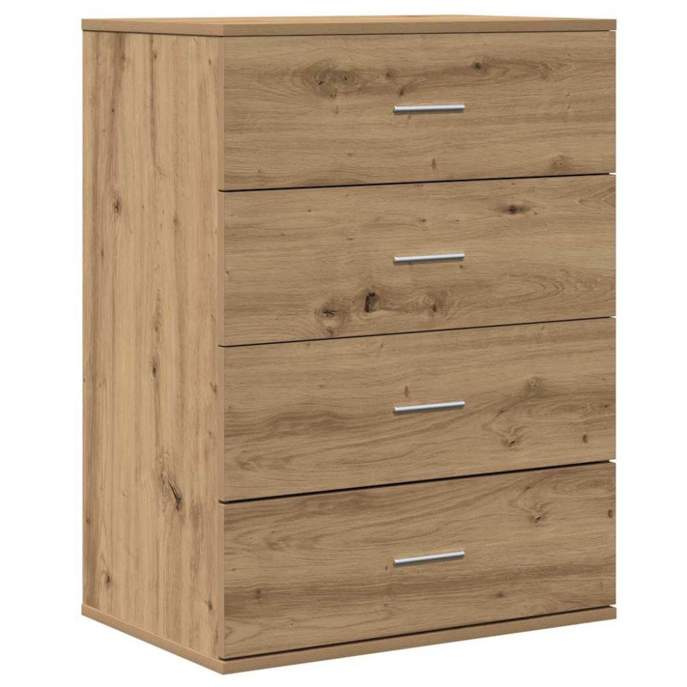 vidaXL Bufet cu sertar Stejar artisanal 60 x 39 x 80 cm Lemn compozit