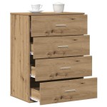 vidaXL Bufet cu sertar Stejar artisanal 60 x 39 x 80 cm Lemn compozit vidaXL Bufet cu sertar Stejar artisanal 60 x 39 x 80 cm Lemn compozit
