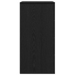 vidaXL Bufet cu sertar cu depozitare Stejar negru 60 x 39 x 80 cm Lemn compozit