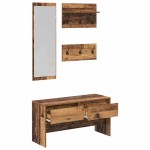 vidaXL Set mobilier hol Lemn vechi 90 x 31 x 46.5 cm Lemn compozit vidaXL Set mobilier hol Lemn vechi 90 x 31 x 46.5 cm Lemn compozit