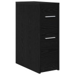 vidaXL Set de mobilier pentru baie Stejar Negru 22 x 44 x 61.5 cm