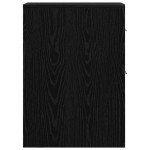 vidaXL Set de mobilier pentru baie Stejar Negru 22 x 44 x 61.5 cm