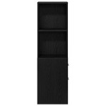 vidaXL Set de mobilier pentru baie Stejar Negru 22 x 41 x 135 cm