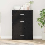 vidaXL Bufet cu sertar Stejar negru 60 x 31 x 84 cm PAL vidaXL Bufet cu sertar Stejar negru 60 x 31 x 84 cm PAL