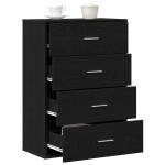 vidaXL Bufet cu sertar Stejar negru 60 x 31 x 84 cm PAL vidaXL Bufet cu sertar Stejar negru 60 x 31 x 84 cm PAL