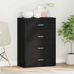 vidaXL Bufet cu sertar Stejar negru 60 x 31 x 84 cm PAL vidaXL Bufet cu sertar Stejar negru 60 x 31 x 84 cm PAL