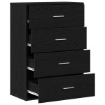 vidaXL Bufet cu sertar Stejar negru 60 x 31 x 84 cm PAL vidaXL Bufet cu sertar Stejar negru 60 x 31 x 84 cm PAL