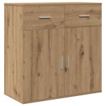 vidaXL Bufet cu sertar cu raft stejar artizanal 79 x 38 x 80 cm Lemn compozit vidaXL Bufet cu sertar cu raft stejar artizanal 79 x 38 x 80 cm Lemn compozit