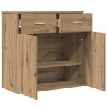 vidaXL Bufet cu sertar cu raft stejar artizanal 79 x 38 x 80 cm Lemn compozit vidaXL Bufet cu sertar cu raft stejar artizanal 79 x 38 x 80 cm Lemn compozit