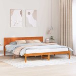 vidaXL Cadru de pat Maro 200 x 200 cm Lemn masiv de pin vidaXL Cadru de pat Maro 200 x 200 cm Lemn masiv de pin