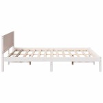vidaXL Cadru de pat Alb 160 x 200 cm Lemn masiv de pin vidaXL Cadru de pat Alb 160 x 200 cm Lemn masiv de pin
