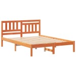 vidaXL Cadru de pat Maro ceruit 140 x 190 cm Lemn masiv de pin vidaXL Cadru de pat Maro ceruit 140 x 190 cm Lemn masiv de pin