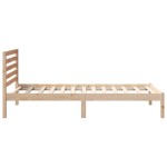 vidaXL Cadru de pat cu headboard Maro 100 x 200 cm Lemn masiv de pin vidaXL Cadru de pat cu headboard Maro 100 x 200 cm Lemn masiv de pin