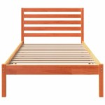 vidaXL Cadru de pat Maro ceruit 100 x 200 cm Lemn masiv de pin vidaXL Cadru de pat Maro ceruit 100 x 200 cm Lemn masiv de pin
