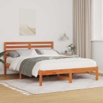 vidaXL Cadru de pat Maro ceruit 120 x 190 cm Lemn masiv de pin vidaXL Cadru de pat Maro ceruit 120 x 190 cm Lemn masiv de pin