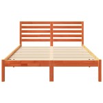 vidaXL Cadru de pat Maro ceruit 135 x 190 cm Lemn masiv de pin vidaXL Cadru de pat Maro ceruit 135 x 190 cm Lemn masiv de pin