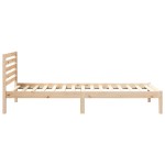 vidaXL Cadru de pat cu headboard Maro 100 x 210 cm Lemn masiv de pin vidaXL Cadru de pat cu headboard Maro 100 x 210 cm Lemn masiv de pin