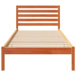 vidaXL Cadru de pat Maro ceruit 100 x 210 cm Lemn masiv de pin vidaXL Cadru de pat Maro ceruit 100 x 210 cm Lemn masiv de pin