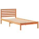 vidaXL Cadru de pat Maro ceruit 100 x 220 cm Lemn masiv de pin vidaXL Cadru de pat Maro ceruit 100 x 220 cm Lemn masiv de pin