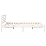 vidaXL Cadru de pat cu headboard Alb 160 x 220 cm Lemn masiv de pin vidaXL Cadru de pat cu headboard Alb 160 x 220 cm Lemn masiv de pin
