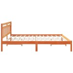 vidaXL Cadru de pat cu headboard Maro Lemn de brad vidaXL Cadru de pat cu headboard Maro Lemn de brad