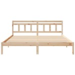 vidaXL Cadru de pat cu headboard Maro Lemn de brad vidaXL Cadru de pat cu headboard Maro Lemn de brad