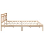 vidaXL Cadru de pat cu headboard Maro Lemn de brad vidaXL Cadru de pat cu headboard Maro Lemn de brad