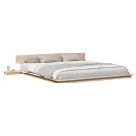 vidaXL Cadru de pat Maro 200 x 200 cm lemn vidaXL Cadru de pat Maro 200 x 200 cm lemn