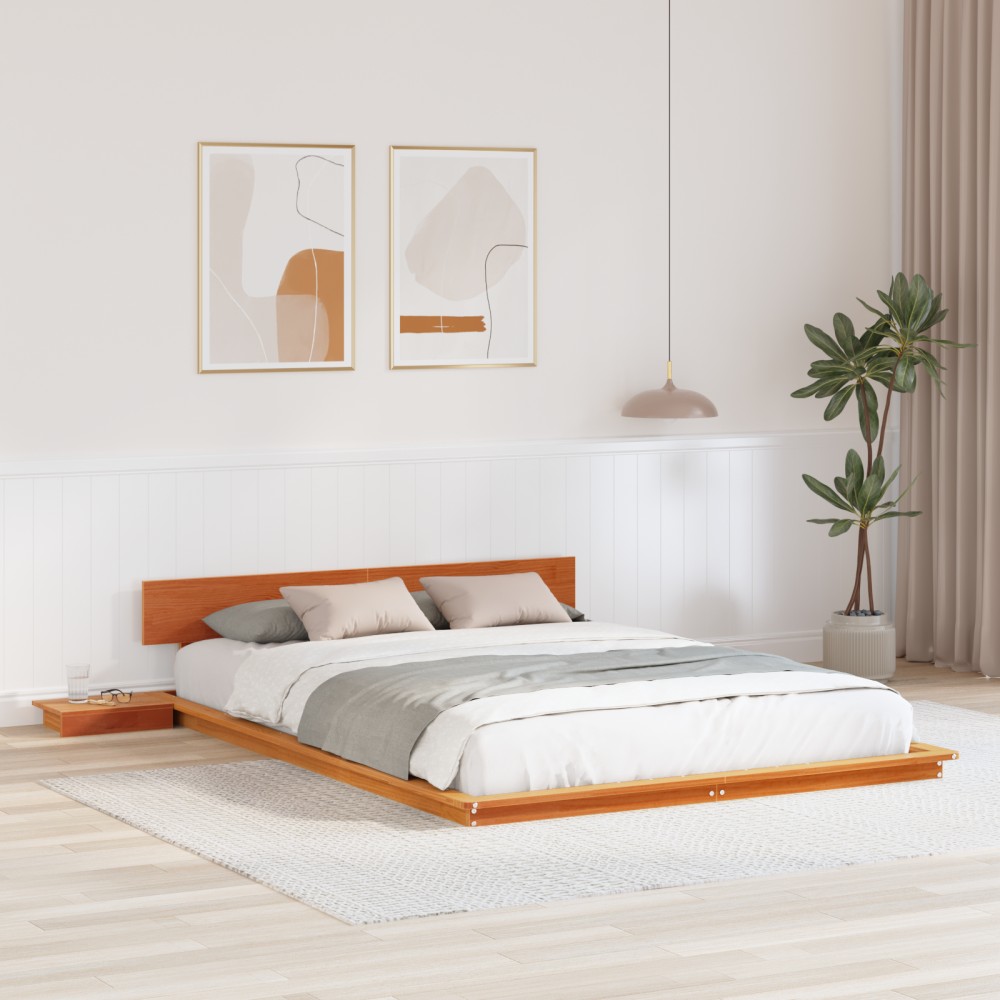 vidaXL Cadru de pat Maro 150 x 200 cm lemn