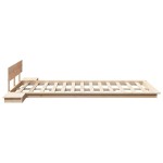 vidaXL Cadru de pat Maro 140 x 190 cm lemn vidaXL Cadru de pat Maro 140 x 190 cm lemn