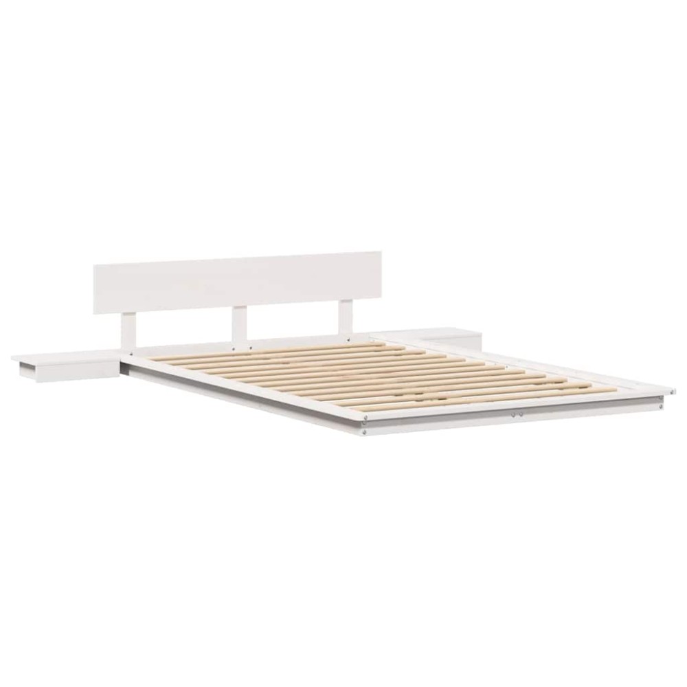 vidaXL Cadru de pat Maro 140 x 190 cm lemn