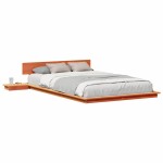 vidaXL Cadru de pat Maro 140 x 190 cm lemn vidaXL Cadru de pat Maro 140 x 190 cm lemn