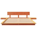vidaXL Cadru de pat Maro 140 x 190 cm lemn vidaXL Cadru de pat Maro 140 x 190 cm lemn