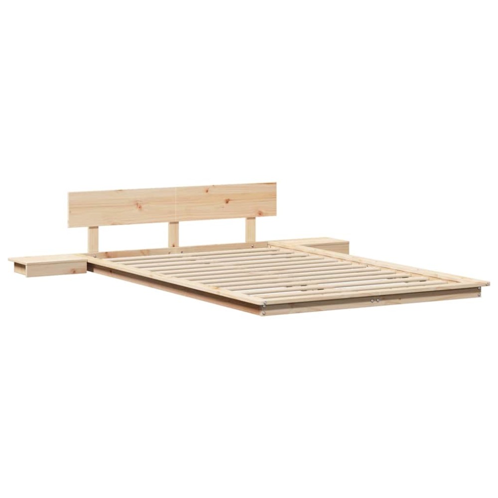 vidaXL Cadru de pat Maro 120 x 190 cm lemn