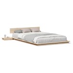 vidaXL Cadru de pat Maro 120 x 190 cm lemn vidaXL Cadru de pat Maro 120 x 190 cm lemn