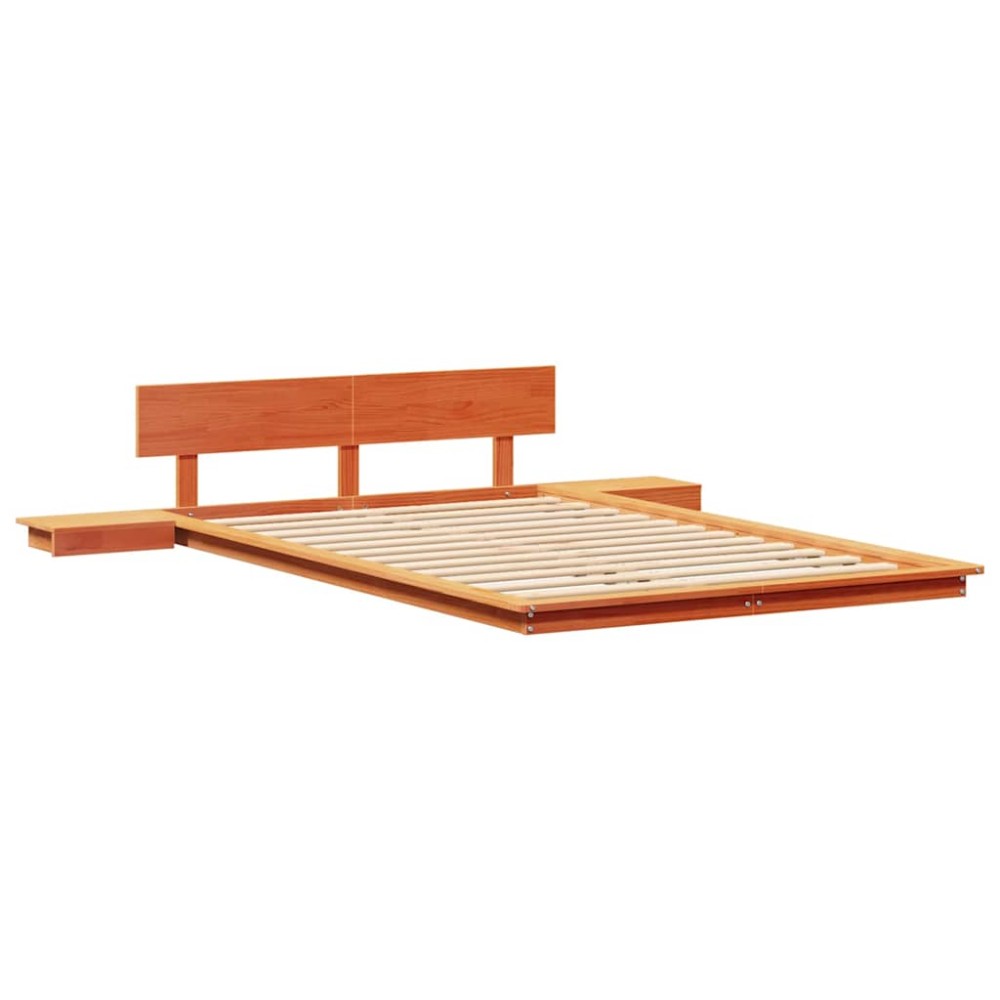 vidaXL Cadru de pat Maro 120 x 190 cm lemn