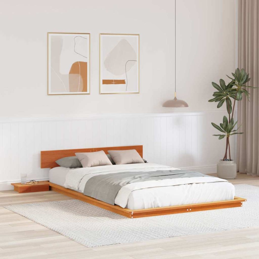 vidaXL Cadru de pat Maro 120 x 190 cm lemn