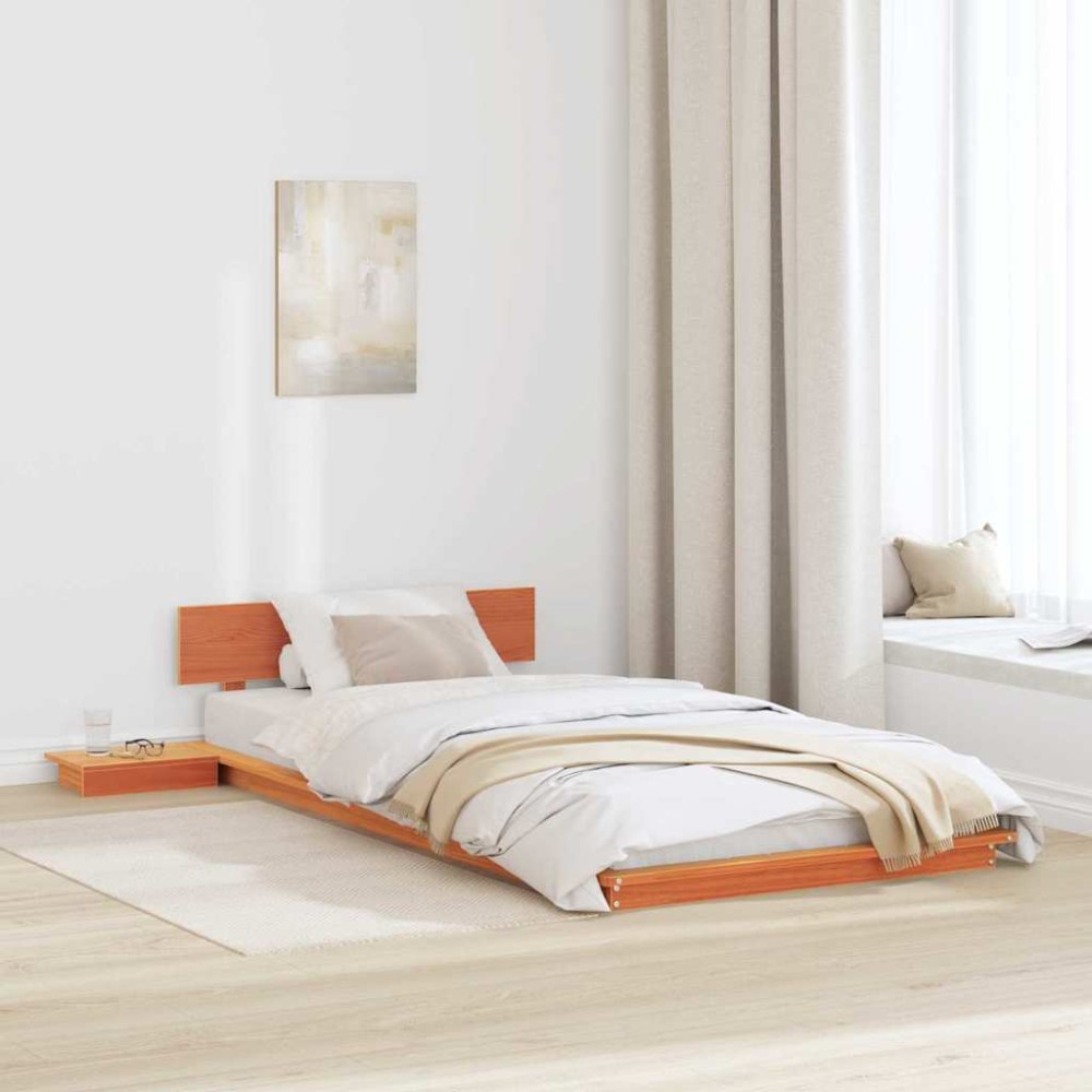 vidaXL Cadru de pat Maro 100 x 200 cm lemn